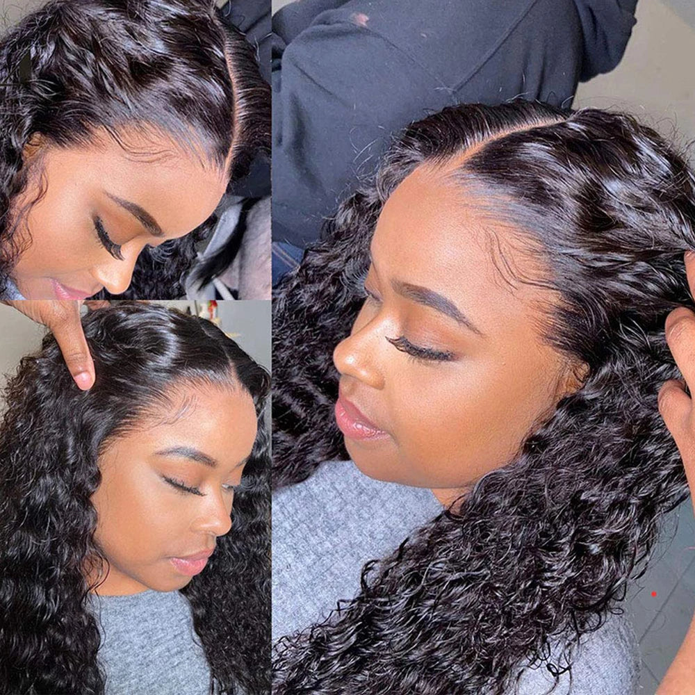 Glueless Curly Bob Wigs Human Hair Pre Cut Short Bob Wigs Pixie Cut Kinky Curly Lace Front Human Hair Wigs Lace Frontal Wig