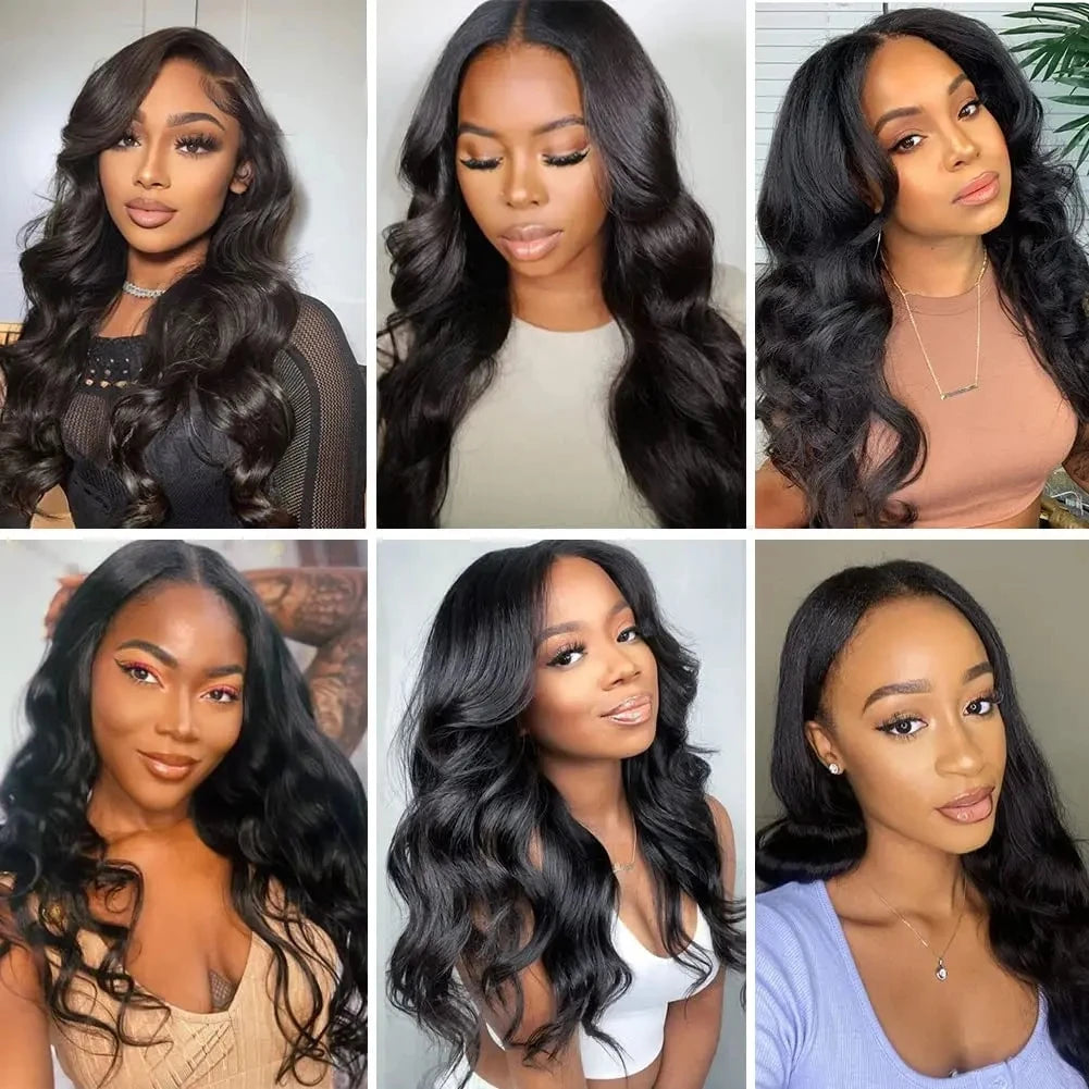 250 Density V Part Wig Human Hair Body Wave Upgrade V Part Wig No Leave Out Glueless V Part Wig Human Hair Wig Remy Hair Daily