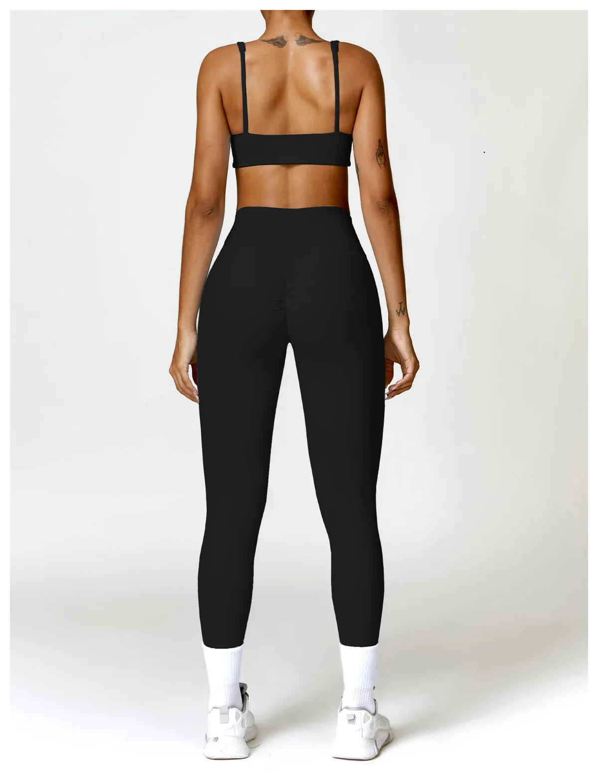 2PCS Yoga Set Women Gym Long Sleeve Sports Suits Fitness Bra Crop Top Workout Clothes Female Athletic Wear Legging Sportswear