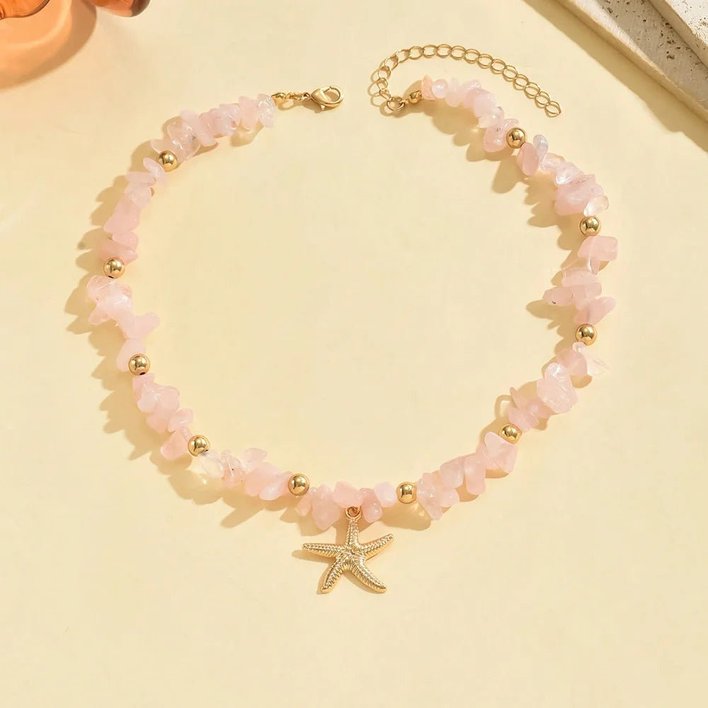 Fashionable Natural Seashell Beaded Necklace Shell Pendant Ocean Inspired Jewelry Choker Suitable For Women Holiday Party Daily
