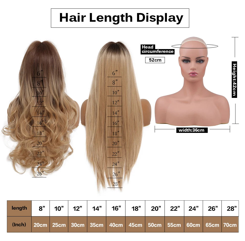 LOUIS FERRE Long Brown Layered Synthetic Wigs With Bangs Caramel Brown Straight Wig Mixed Blonde Highlights Heat Resistant Fibre