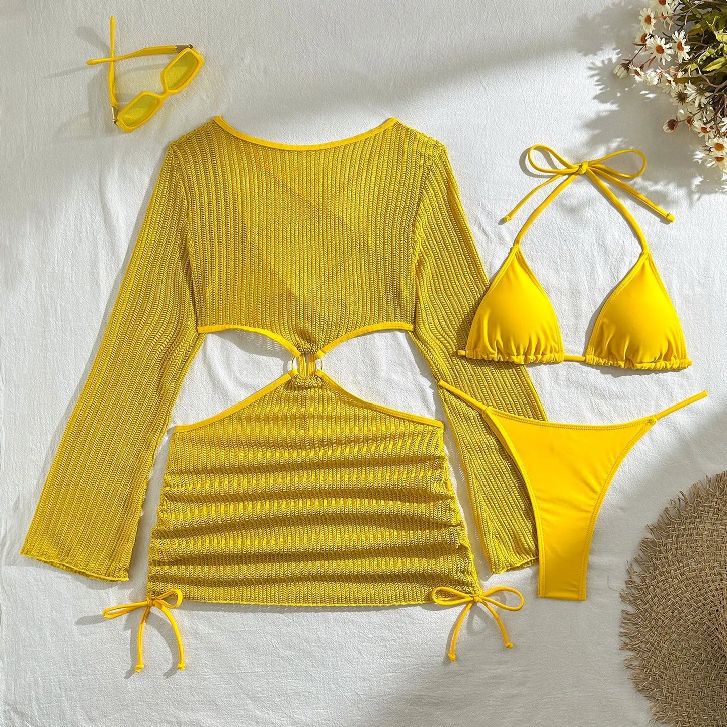 2025 Sexy Bikinis Female Swimsuits Women's Three-Piece Swimwear Beach Swim Wear Bathing Suits Brazilian Bikini Set Pool Bather