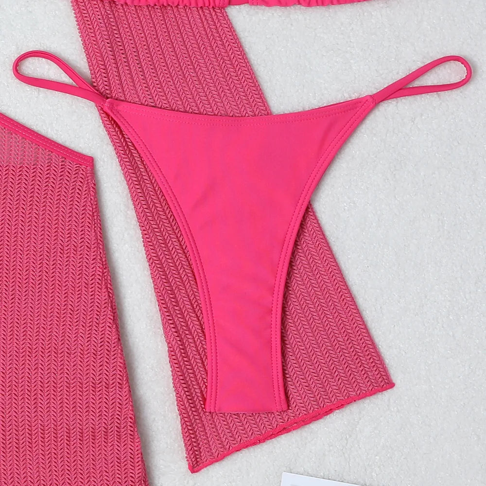 2025 Sexy Bikinis Female Swimsuits Women's Three-Piece Swimwear Beach Swim Wear Bathing Suits Brazilian Bikini Set Pool Bather