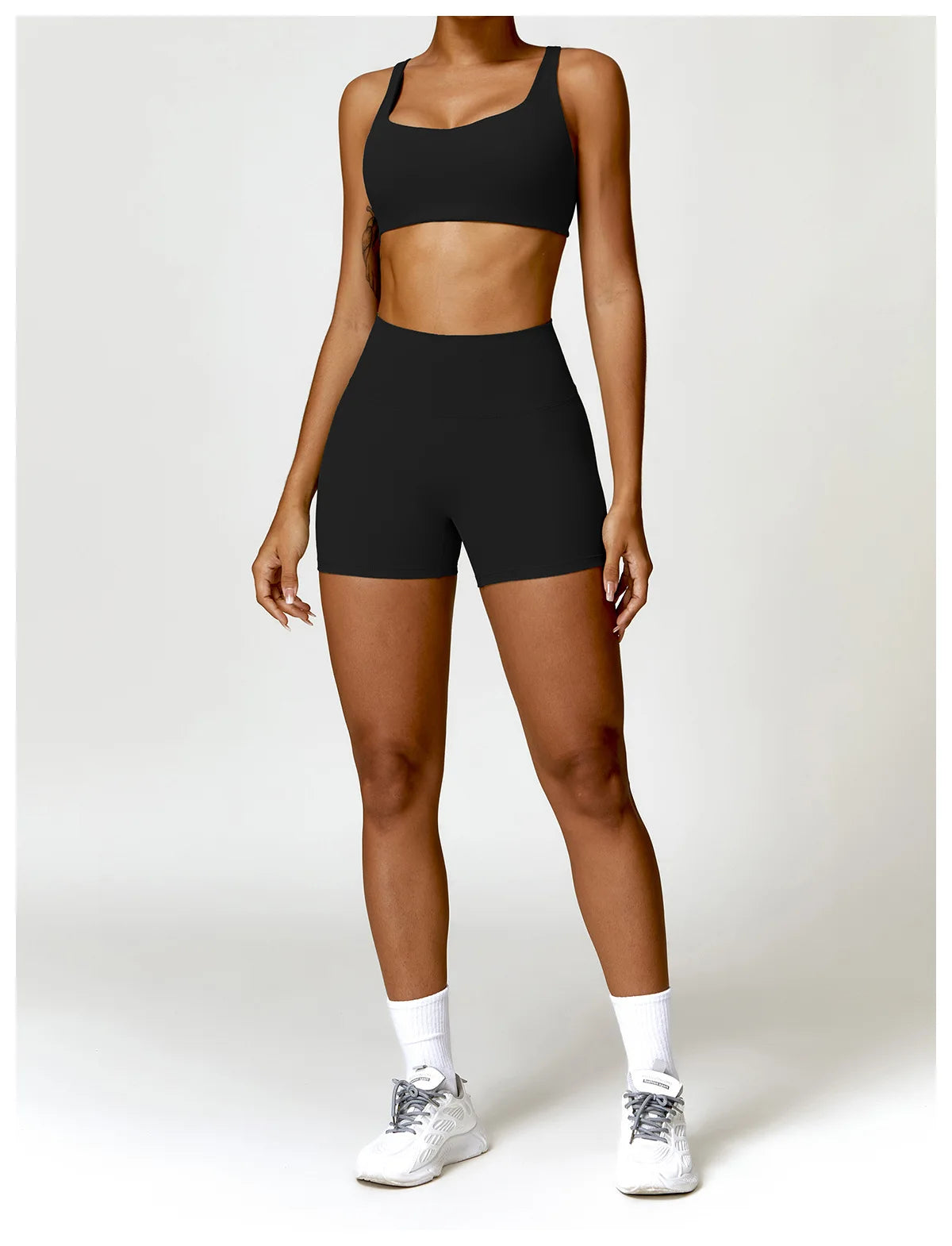 2PCS Yoga Set Women Gym Long Sleeve Sports Suits Fitness Bra Crop Top Workout Clothes Female Athletic Wear Legging Sportswear