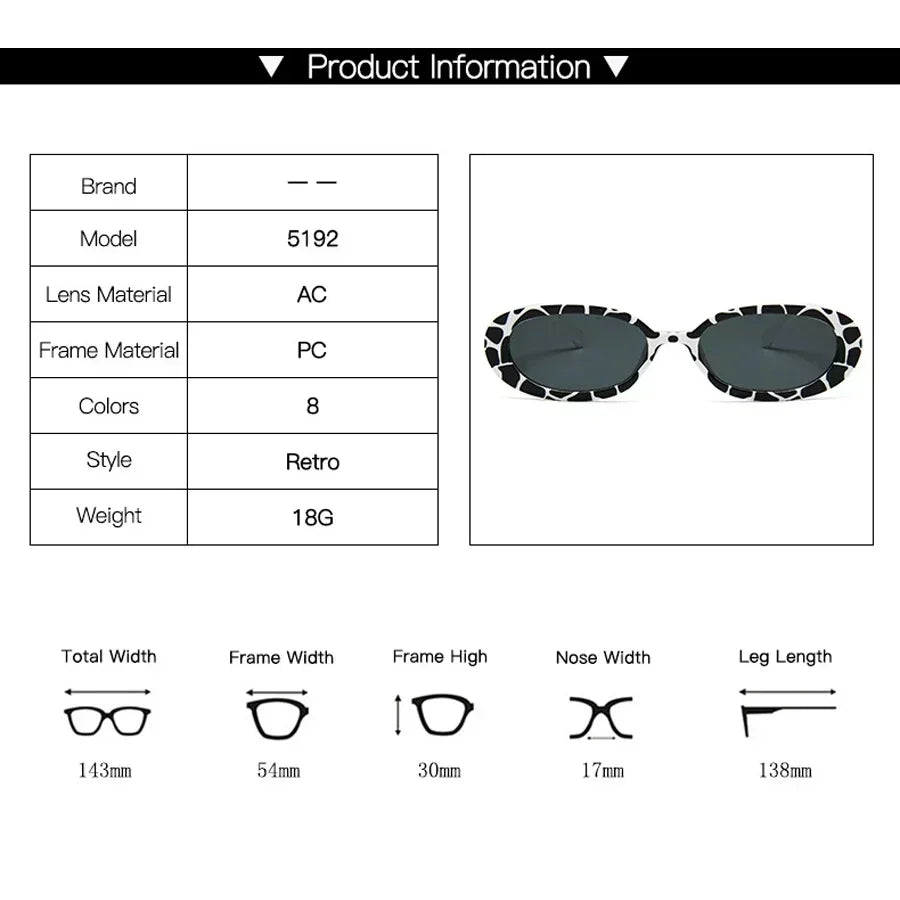 Vintage Oval Sunglasses Women Luxury Brand Designer Small Oval Sun Glasses Retro Black Red Glasses ladies Goggle