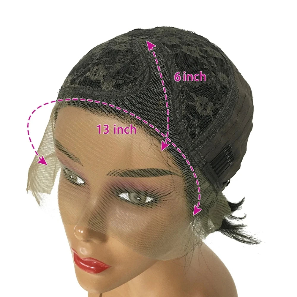 Pixie Cut 13x4 Transparent Lace Front Wigs For Women Short Bob Wig Brazilian Straight hd Lace Frontal Human Hair Wig 200 Density