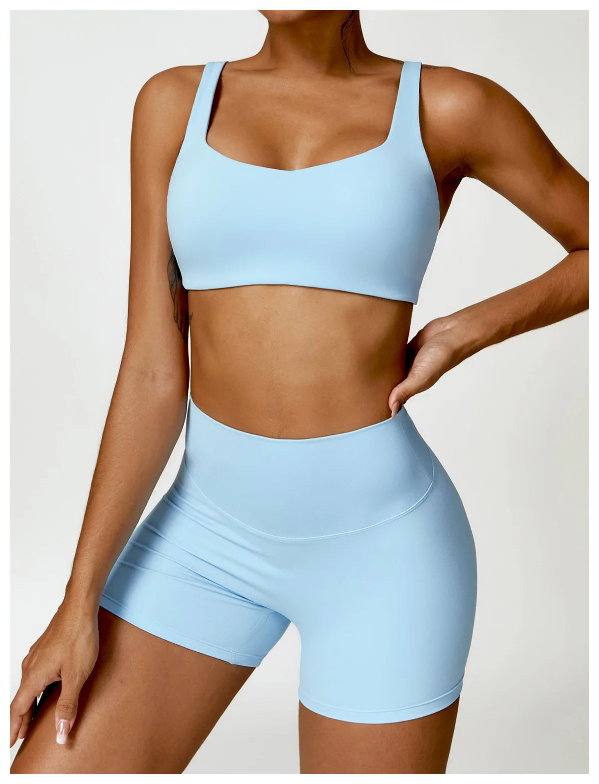2PCS Yoga Set Women Gym Long Sleeve Sports Suits Fitness Bra Crop Top Workout Clothes Female Athletic Wear Legging Sportswear