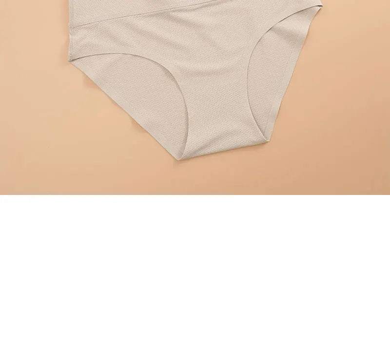 FINETOO Plus Size Breathable Underwear Seamless High Waist Panties Women's Abdomen Hip Lift Briefs Body Shaping Lingerie Pants