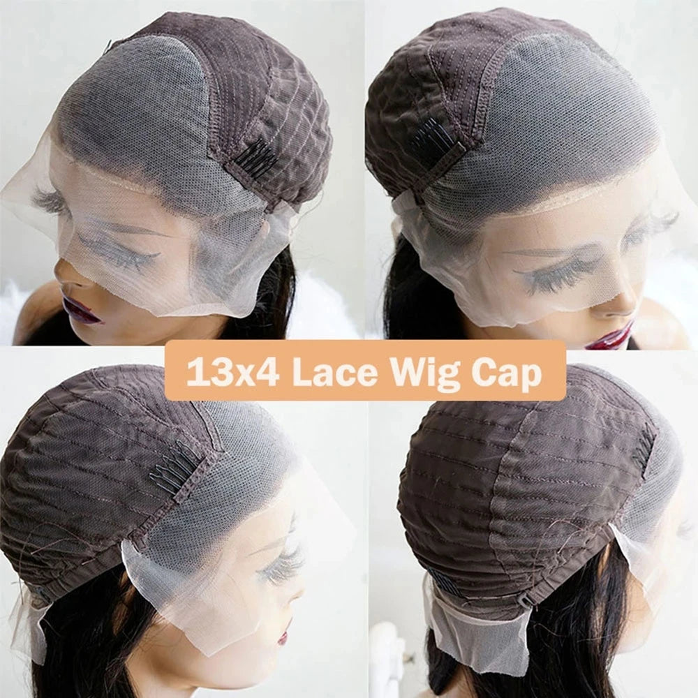 Pixie Cut Wig Brazilian 613 blonde Straight Side Part Wig Short Bob 13x4 Lace Front Human Hair Wigs For Women 613 Human Hair Wig
