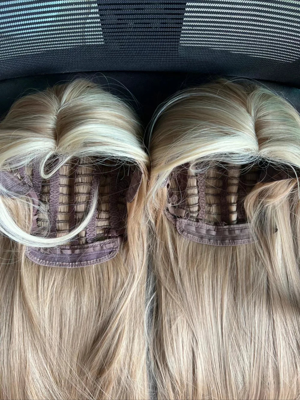 Blonde Wig for Women Long Straight Blonde Brown Wig Asian American Lace Front Synthetic Wig for Daily Use Cosplay Ombre Peluca