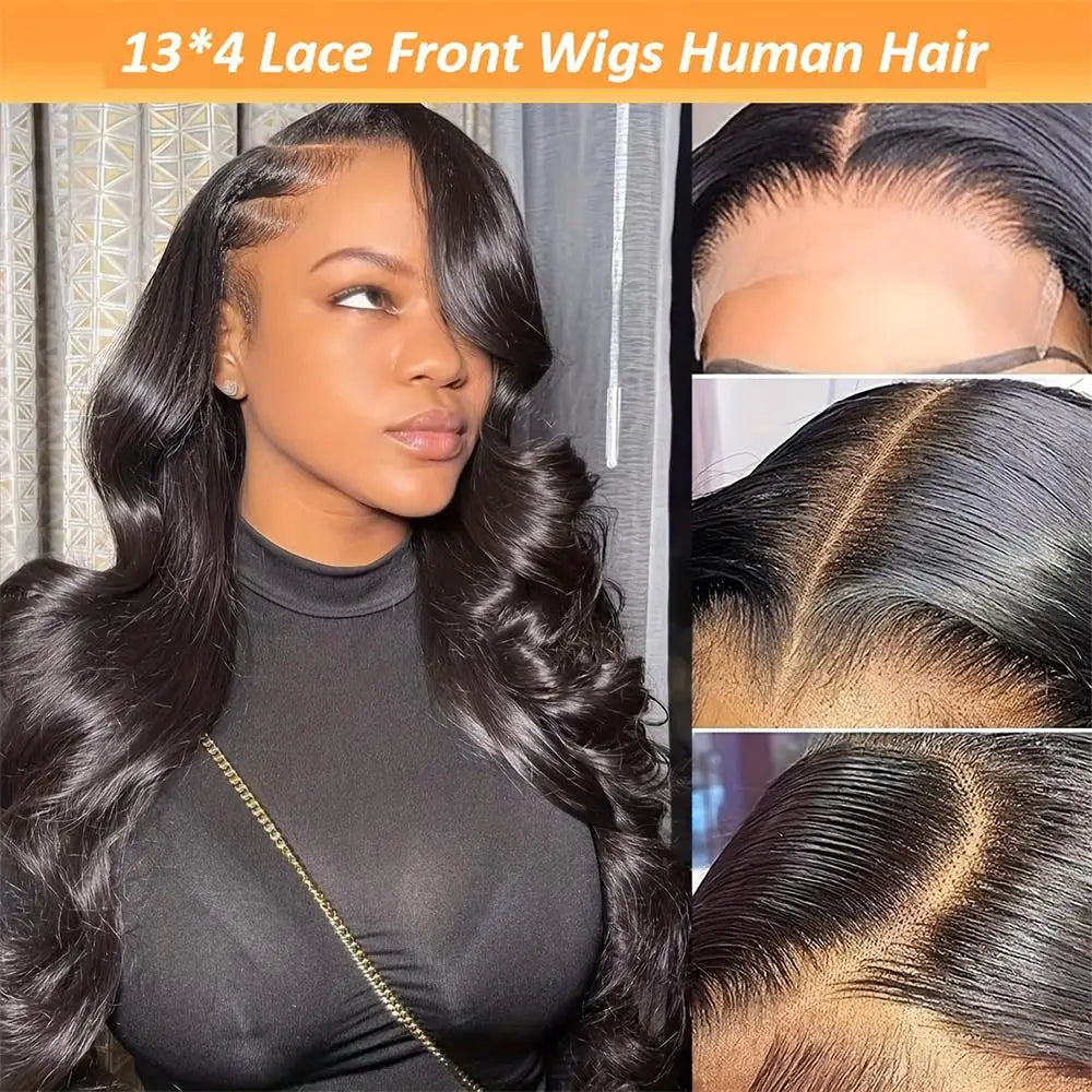 Body Wave Lace Front Wigs Human Hair Frontal 4x4 Glueless Wigs Human Hair With Baby Hair For Women Brazilian Human Hair Wig