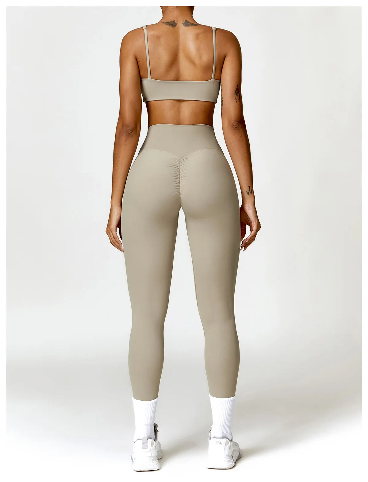 2PCS Yoga Set Women Gym Long Sleeve Sports Suits Fitness Bra Crop Top Workout Clothes Female Athletic Wear Legging Sportswear