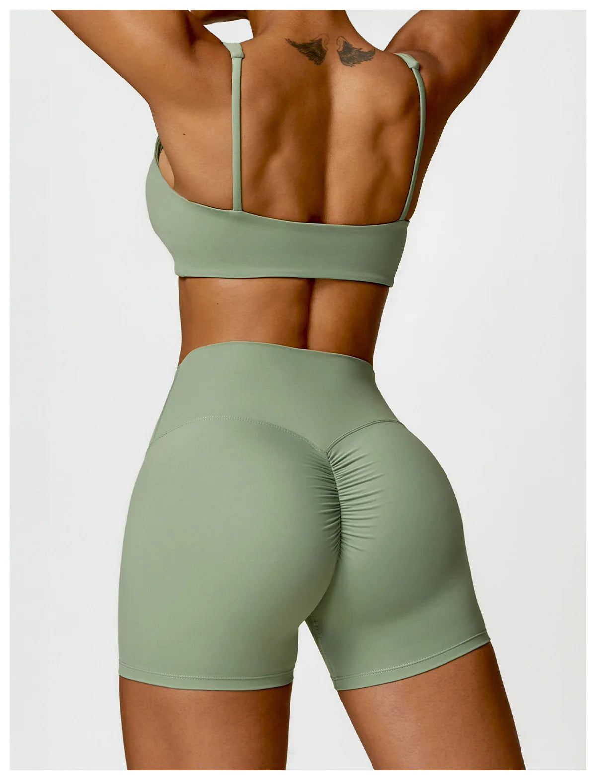 2PCS Yoga Set Women Gym Long Sleeve Sports Suits Fitness Bra Crop Top Workout Clothes Female Athletic Wear Legging Sportswear