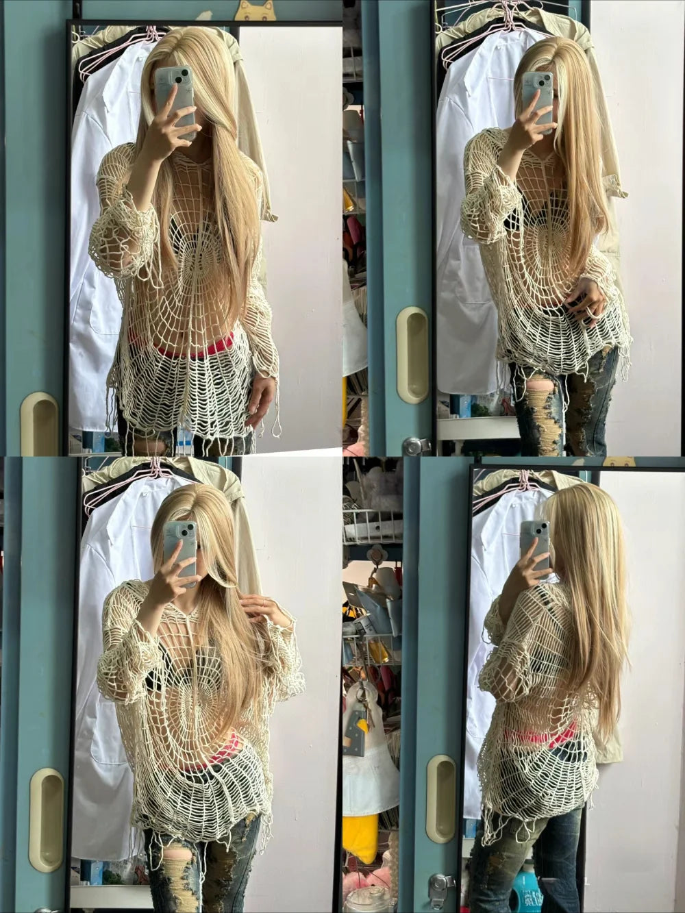 Blonde Wig for Women Long Straight Blonde Brown Wig Asian American Lace Front Synthetic Wig for Daily Use Cosplay Ombre Peluca