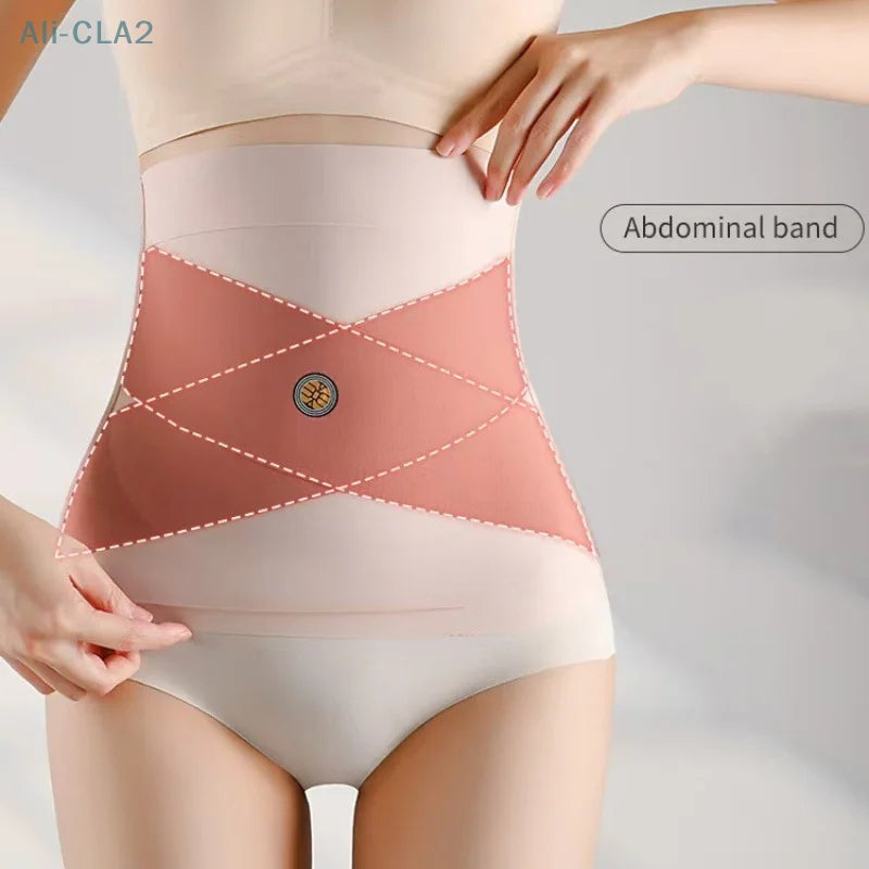 Women's Seamless Tummy Control Belt,High Waist Shaping Underwear,Womens' Tummy Control High Waist Trainer Body Shaper