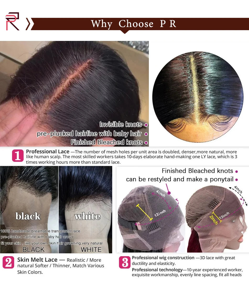 Wigs Human Hair Lace Frontal Wig Brazilian Super Double Drawn 100 Human Hair Wigs 13x4 Hd Lace Front Wig 4x4 Lace Closure Wig