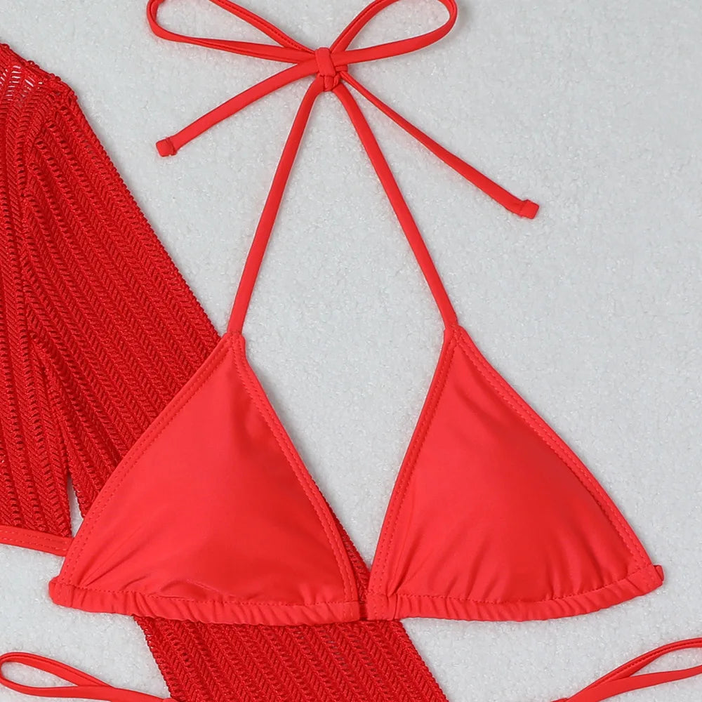 2025 Sexy Bikinis Female Swimsuits Women's Three-Piece Swimwear Beach Swim Wear Bathing Suits Brazilian Bikini Set Pool Bather