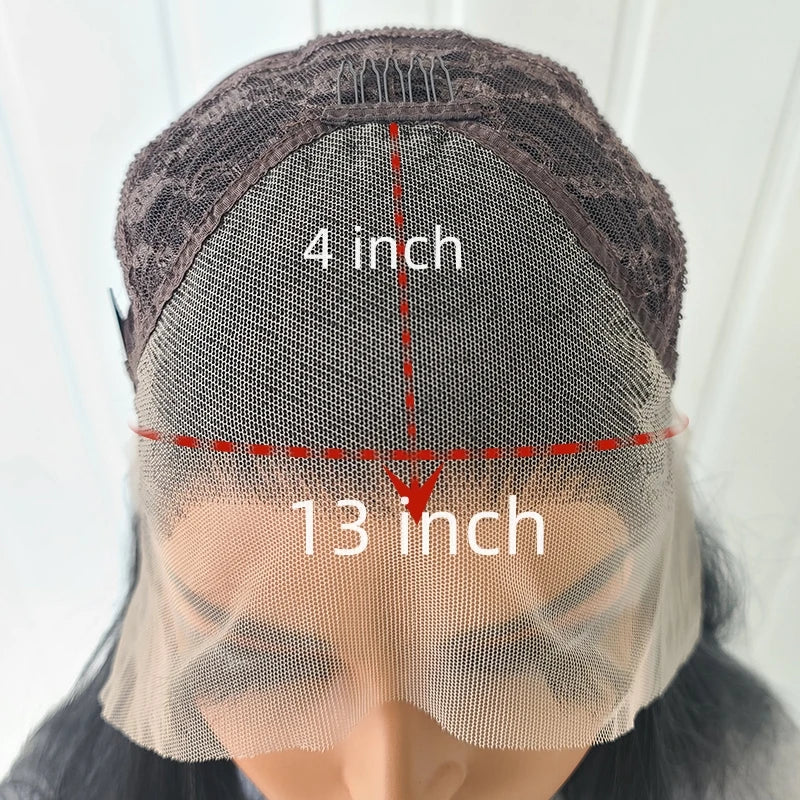 Synthetic Lace Front Wigs for Black Women Natural Hairline Synthetic Hair Lace Wig Long Brown Wig Pre Plucked Baby Hair Cosplay