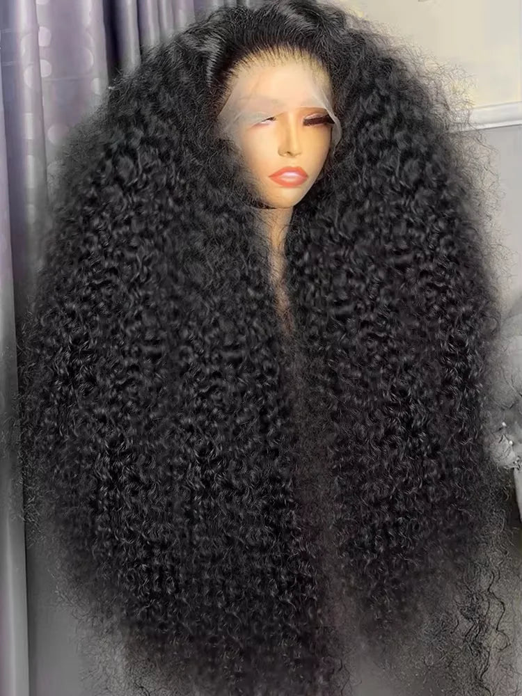 Royal 300% HD Curly 30 36 Inch Loose Deep Wave 13X6 Lace Frontal Human Hair Wigs 13X4 Transparent Lace Front Brazilian Remy Wig