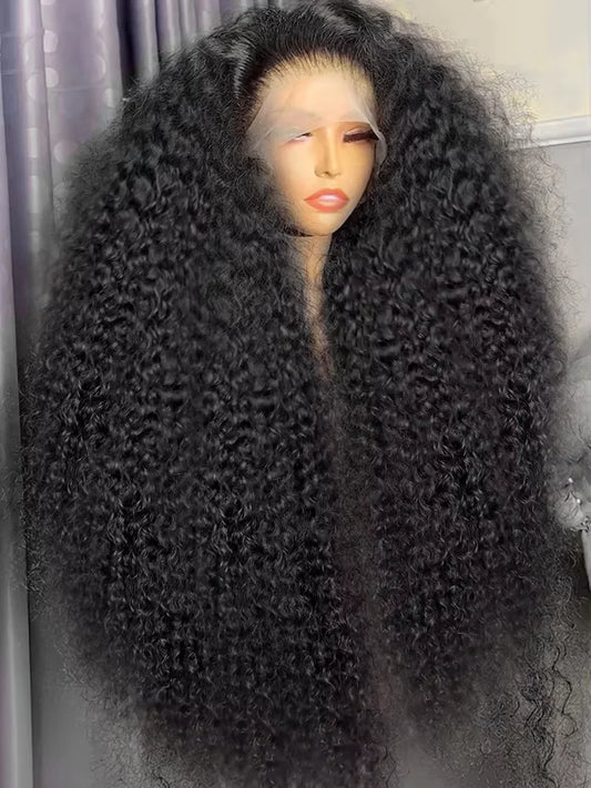 Royal 300% HD Curly 30 36 Inch Loose Deep Wave 13X6 Lace Frontal Human Hair Wigs 13X4 Transparent Lace Front Brazilian Remy Wig