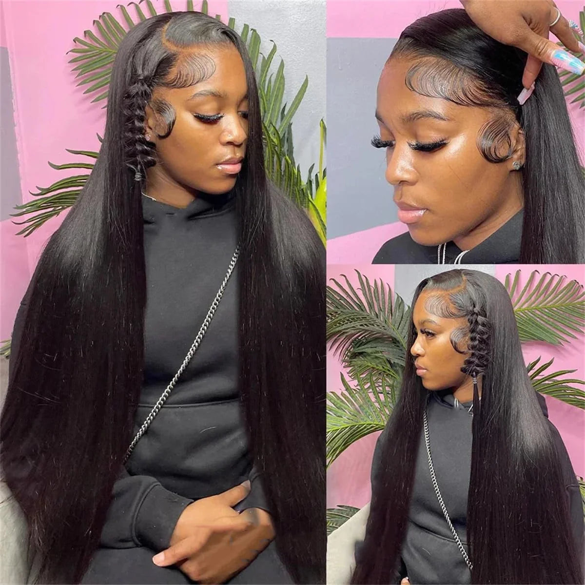 36 Inch HD 13X4 250% Bone Straight Lace Front Wig Raw Vietnamese Human Hair 13x6 Lace Frontal Wig 5X5 Glueless Wig Ready To Wear