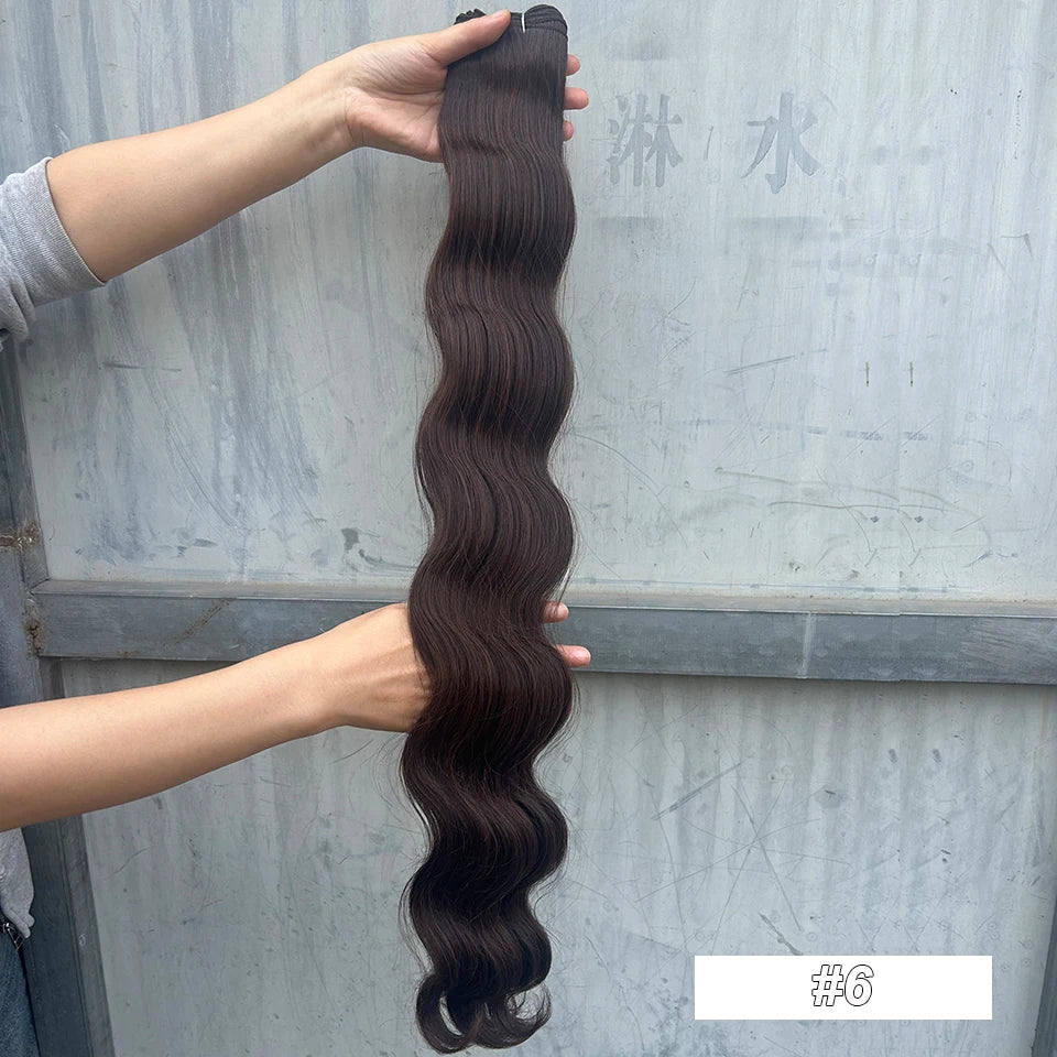 30Inches Red Burgundy High Temperature Soft Sliver White 613 Natural Fiber Hair Extensions GREY Bio Body Wave Hair Weave Bundles