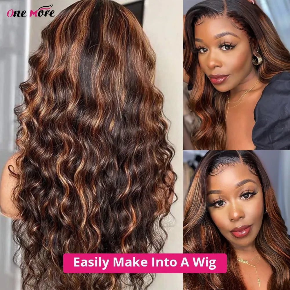 FB 30 Highlight Body Wave Bundles Ombre Colored Human Hair Bundles 1B 4 30 Brown Brazilian Hair Weave Bundle 1 3 4 Hair Bundles
