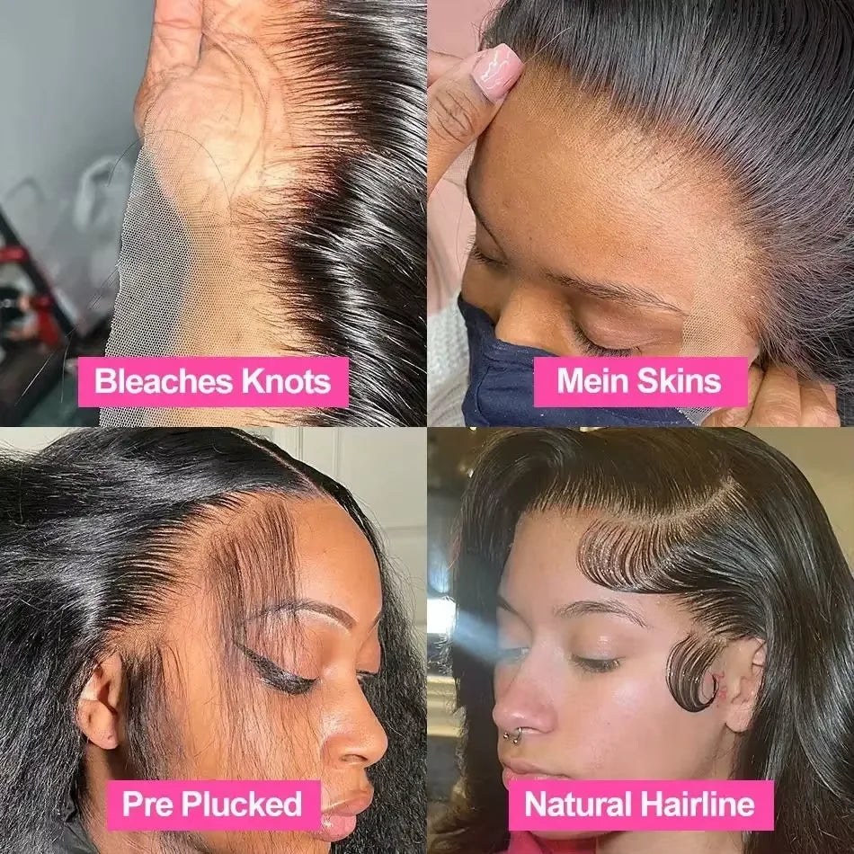 36 Inch HD 13X4 250% Bone Straight Lace Front Wig Raw Vietnamese Human Hair 13x6 Lace Frontal Wig 5X5 Glueless Wig Ready To Wear