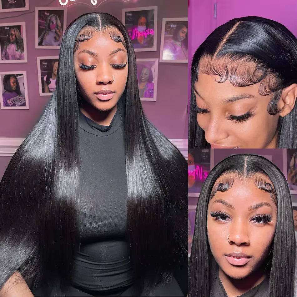 36 Inch HD 13X4 250% Bone Straight Lace Front Wig Raw Vietnamese Human Hair 13x6 Lace Frontal Wig 5X5 Glueless Wig Ready To Wear