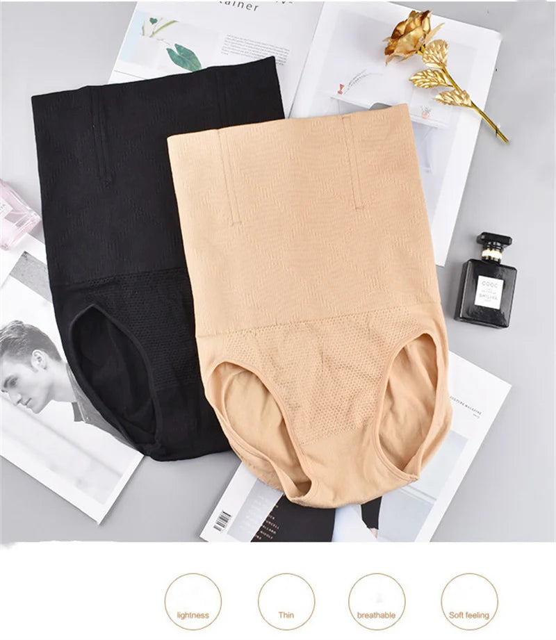 High-Waist Women's Shaping Panties - Breathable Slimming Tummy Control Hip-Lifting Corset Briefs Body Shapewear Underwear