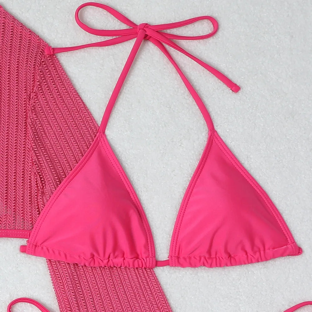 2025 Sexy Bikinis Female Swimsuits Women's Three-Piece Swimwear Beach Swim Wear Bathing Suits Brazilian Bikini Set Pool Bather