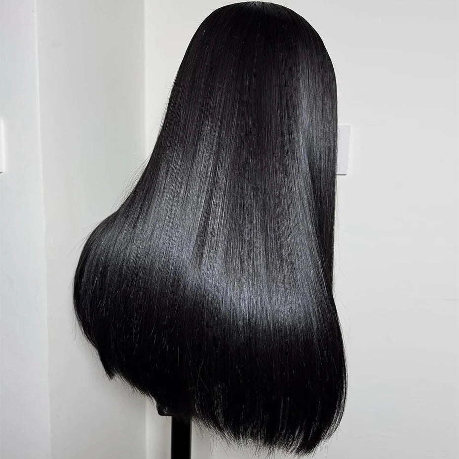 Pre Plucked M-Shaped Hairline Lace Front Human Hair Wigs 13x4 13x6 Transparent Lace Frontal Wig Widow's Peak Raw Vietnamese Hair