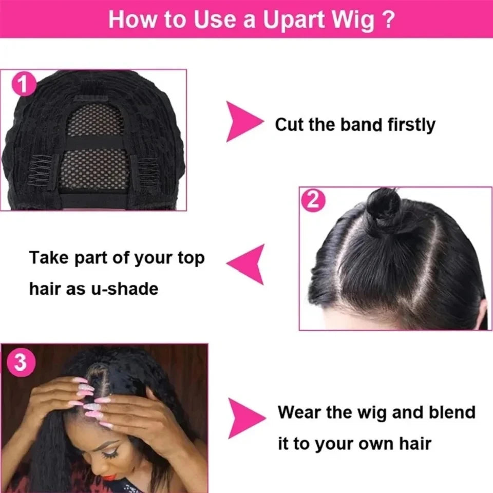 250 Density V Part Wig Human Hair Body Wave Upgrade V Part Wig No Leave Out Glueless V Part Wig Human Hair Wig Remy Hair Daily