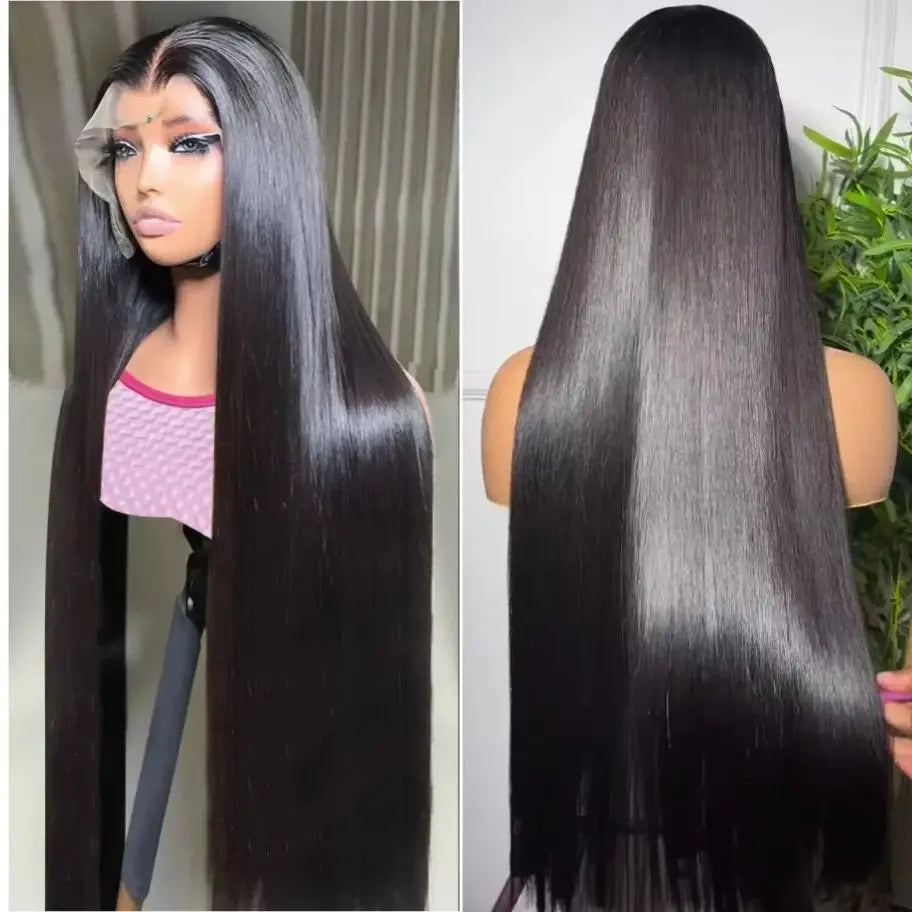 36 Inch HD 13X4 250% Bone Straight Lace Front Wig Raw Vietnamese Human Hair 13x6 Lace Frontal Wig 5X5 Glueless Wig Ready To Wear