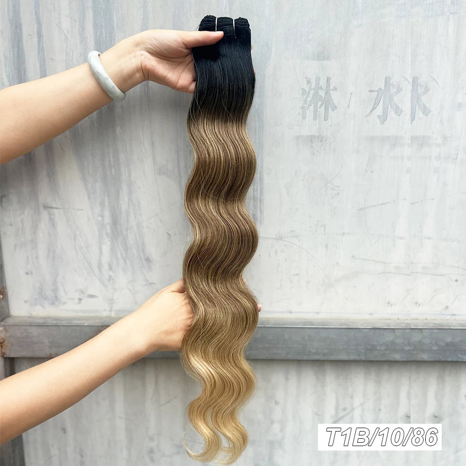 30Inches Red Burgundy High Temperature Soft Sliver White 613 Natural Fiber Hair Extensions GREY Bio Body Wave Hair Weave Bundles
