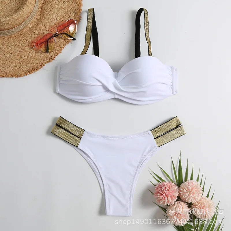 Summer Sexy Bikinis Push Up Swimsuits Women's Swimwear For Female Beach Swim Wear Bathing Suits Brazilian Bikini Set Pool Bather