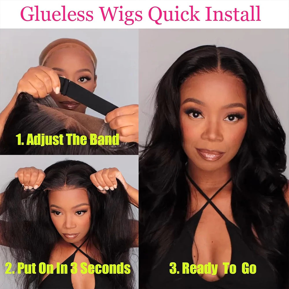 Deep Wave 6x6 Glueless Wig Human Hair Ready To Wear Deep Curly 13x6 Hd Lace Human Hair Wigs  for Black Women 250% Dentisy