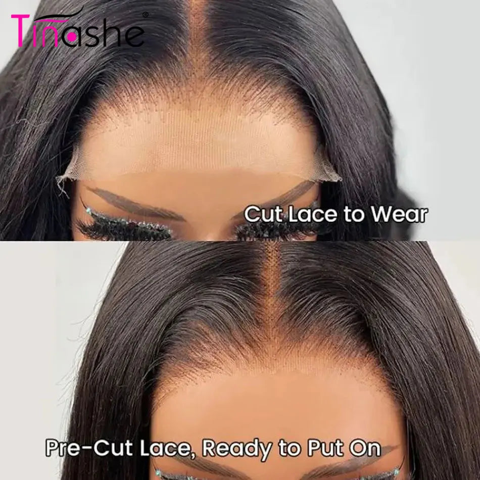 Tinashe Wear&Go Water Wave Glueless Wig Human Hair Wet And Wavy Lace Front Wig 200 250 Density 6x5 Pre Cut HD Lace Closure Wig