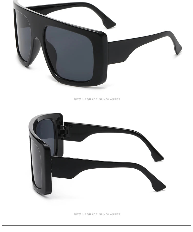 Oversized Punk Cycling Square Sunglasses Y2K Unique Men Trendy Goggle Driving Riding Sun Glasses Brand Outdoor New Eyewear UV400