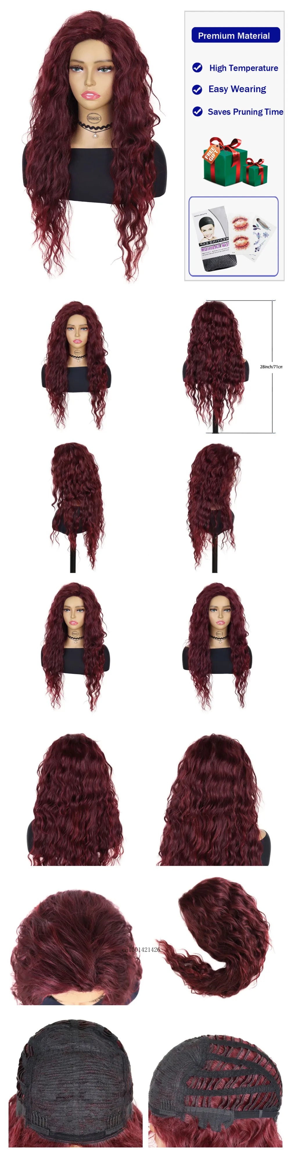 New Ash Blonde Wig Synthetic Long Curly Hair Wigs for Women Fluffy Wave Ombre Wig Costume Carnival Party Regular Cur Wig 26 Inch