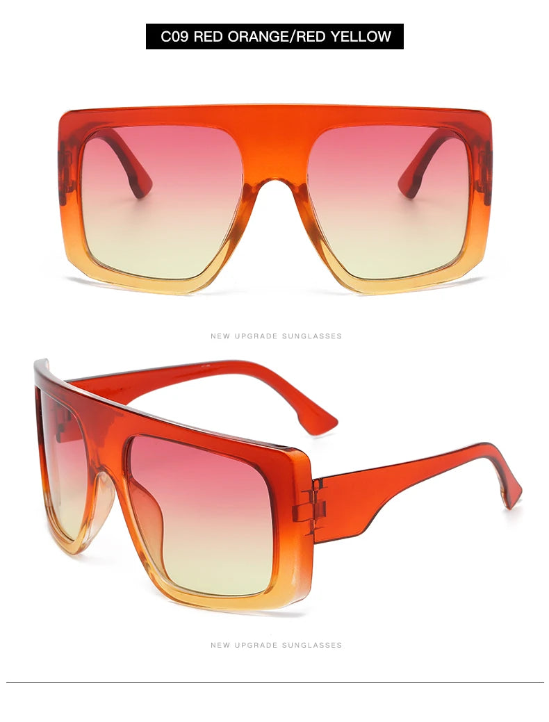 Oversized Punk Cycling Square Sunglasses Y2K Unique Men Trendy Goggle Driving Riding Sun Glasses Brand Outdoor New Eyewear UV400