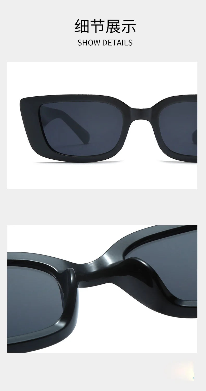 New Small Frame V-Shaped Fashion Sunglasses Women's Brand Designer Square Sun Glasses Women Outdoor Leisure Eyewear UV400