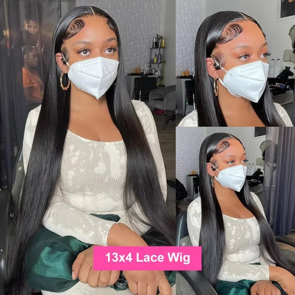 Wigs Human Hair Lace Frontal Wig Brazilian Super Double Drawn 100 Human Hair Wigs 13x4 Hd Lace Front Wig 4x4 Lace Closure Wig