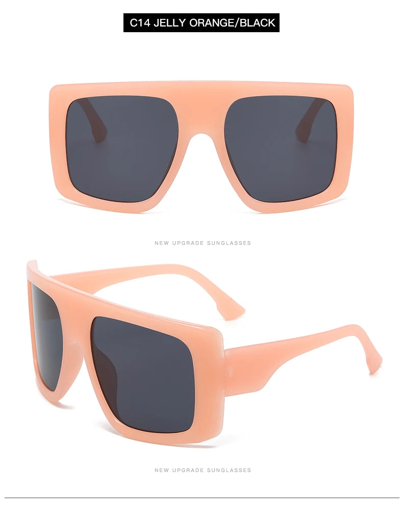 Oversized Punk Cycling Square Sunglasses Y2K Unique Men Trendy Goggle Driving Riding Sun Glasses Brand Outdoor New Eyewear UV400
