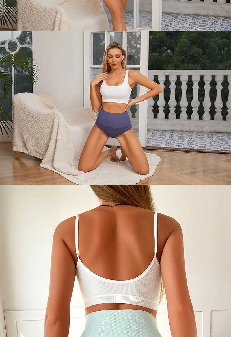 FINETOO Plus Size Breathable Underwear Seamless High Waist Panties Women's Abdomen Hip Lift Briefs Body Shaping Lingerie Pants
