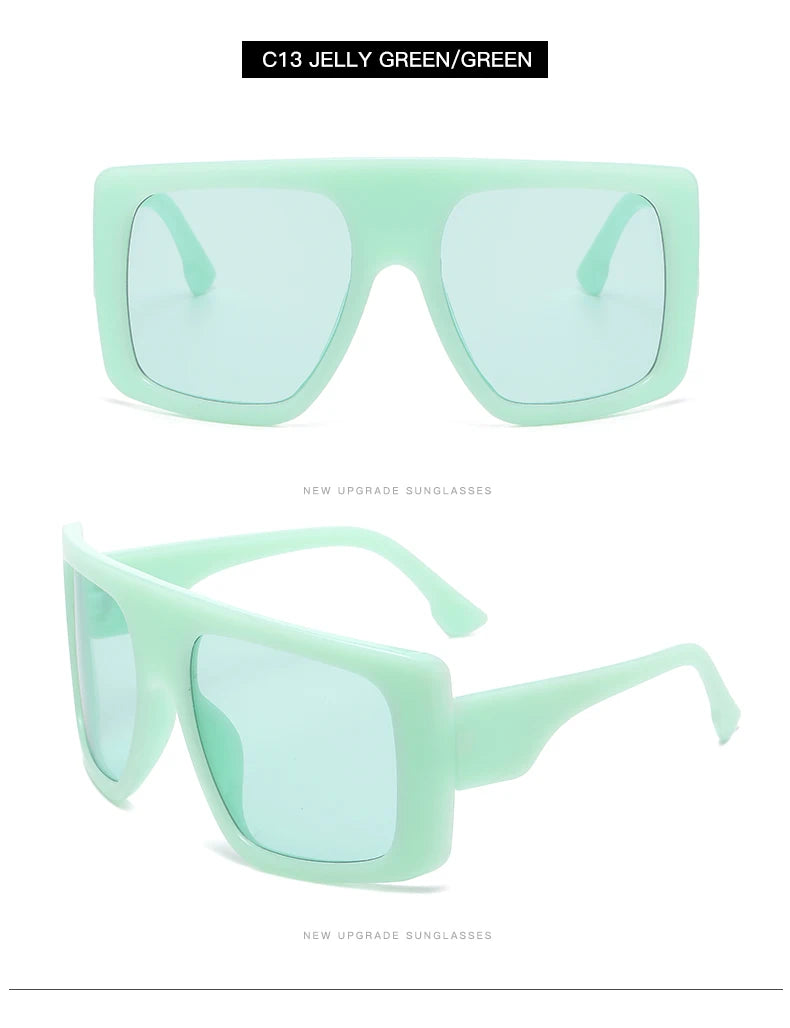 Oversized Punk Cycling Square Sunglasses Y2K Unique Men Trendy Goggle Driving Riding Sun Glasses Brand Outdoor New Eyewear UV400