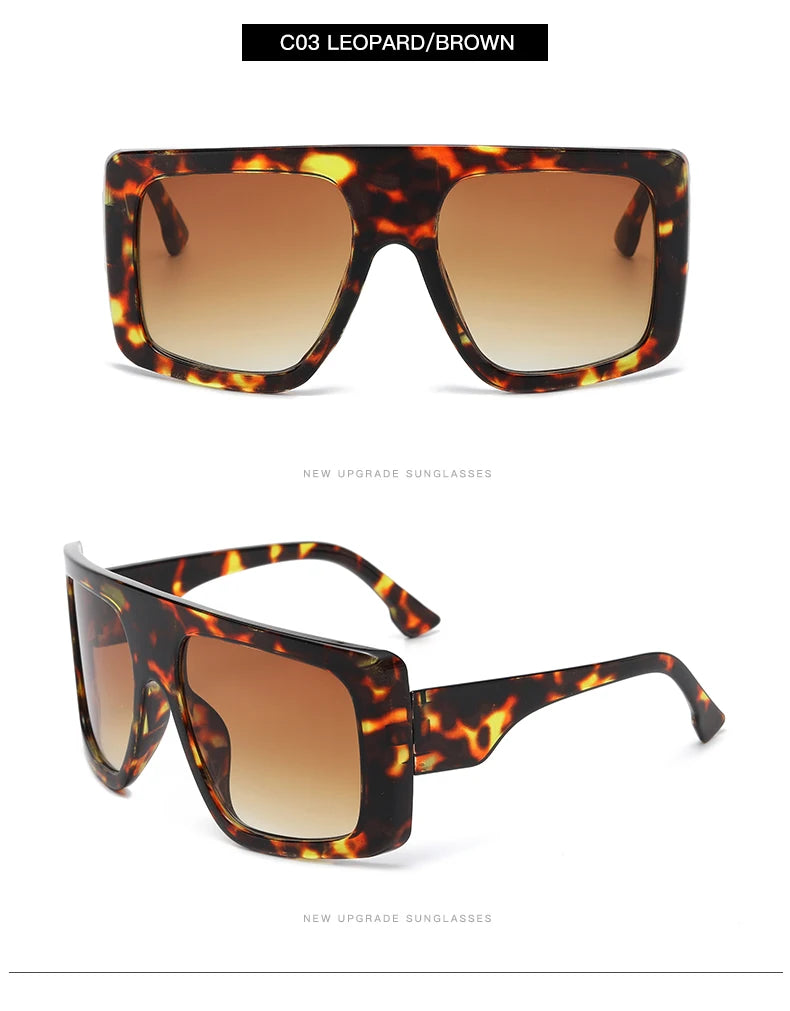 Oversized Punk Cycling Square Sunglasses Y2K Unique Men Trendy Goggle Driving Riding Sun Glasses Brand Outdoor New Eyewear UV400