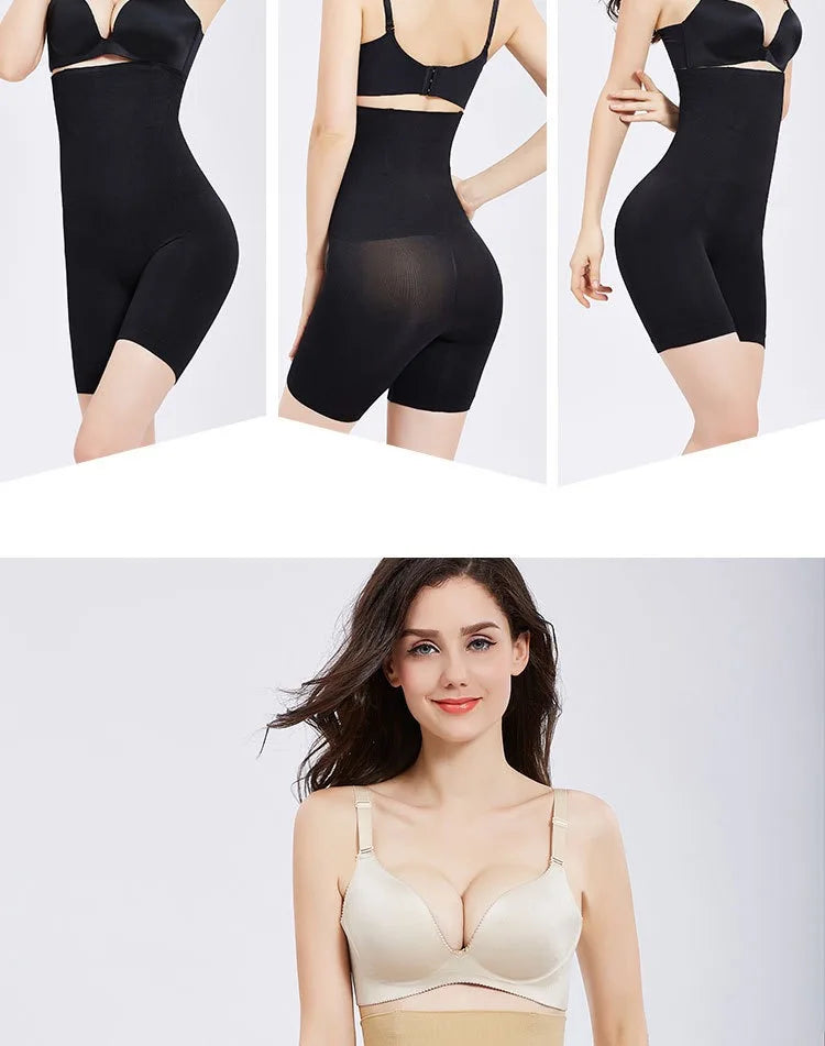 1pcs Women Belly Shaping Brief High Waist Lifting Hip Pants Slimming Panties Plus Size Postpartum Shaper Underwear Safety Panty