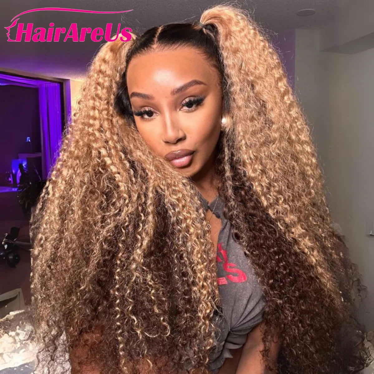 Highlight Curly Wigs 13x6 Lace Front Human Hair Wig Honey Blonde Deep Wave 13x4 Hd Lace Wigs 100 Human Hair Wigs For Women