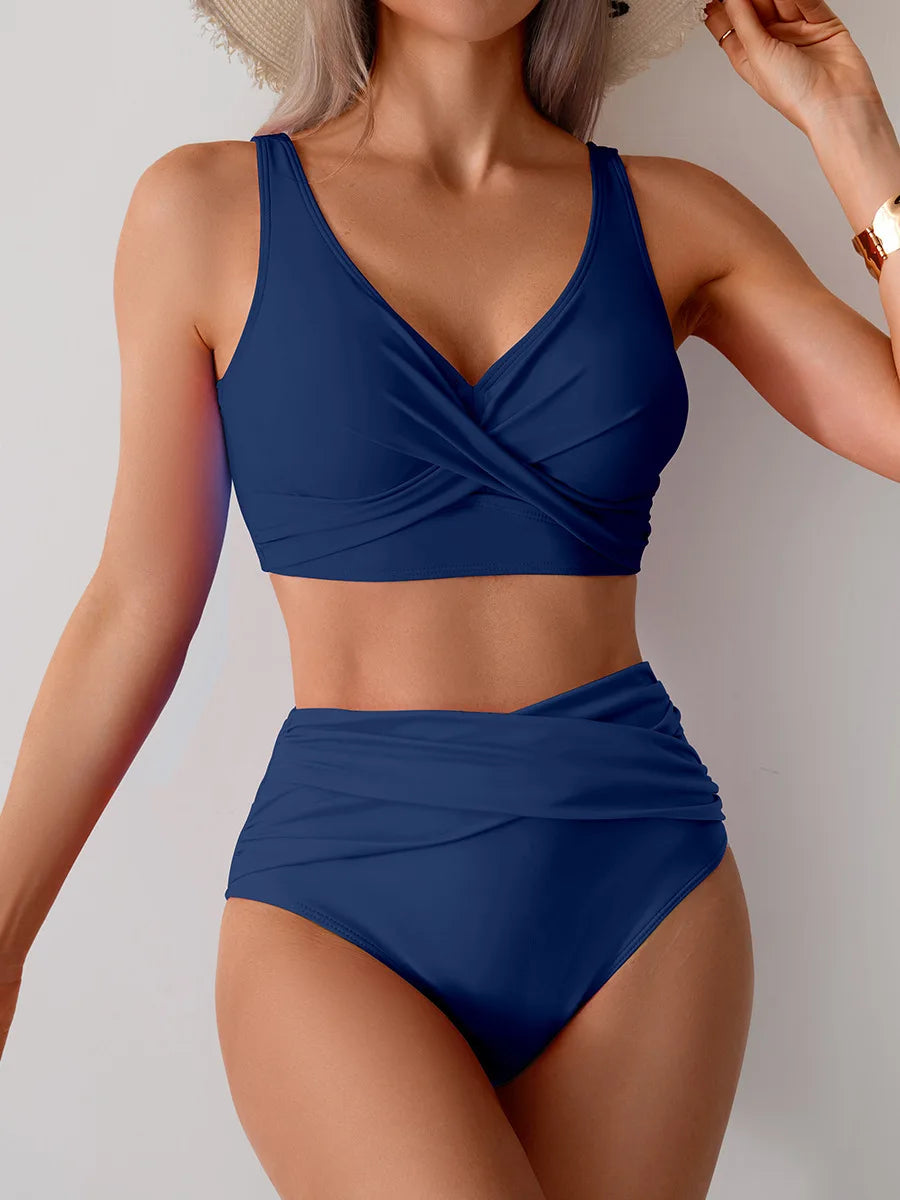 Summer Sexy Bikinis Push Up Swimsuits Women Swimwear For Female Beach Swim Wear Bathing Suits High Waist Bikini Set Pool Bather